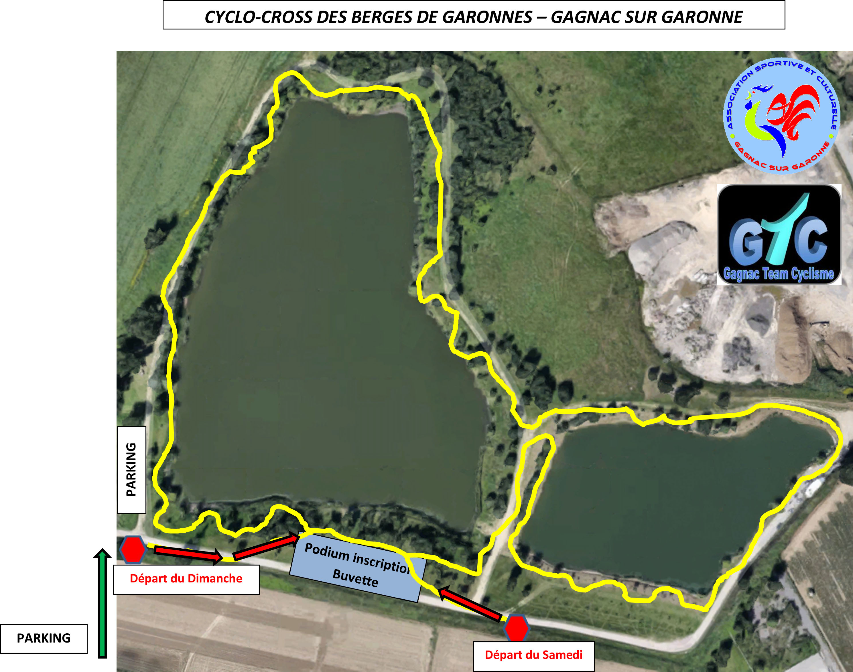 Plan parcours CX Gagnac